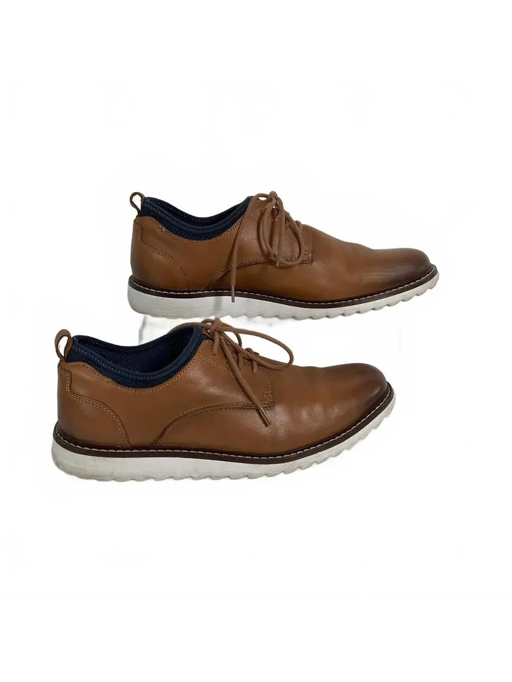 J.Murphy Men's Brown Leather Casual Shoes Size 9.5M Johnston Murphy Sport
